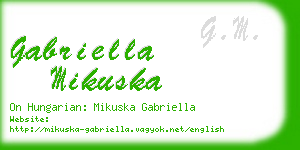gabriella mikuska business card